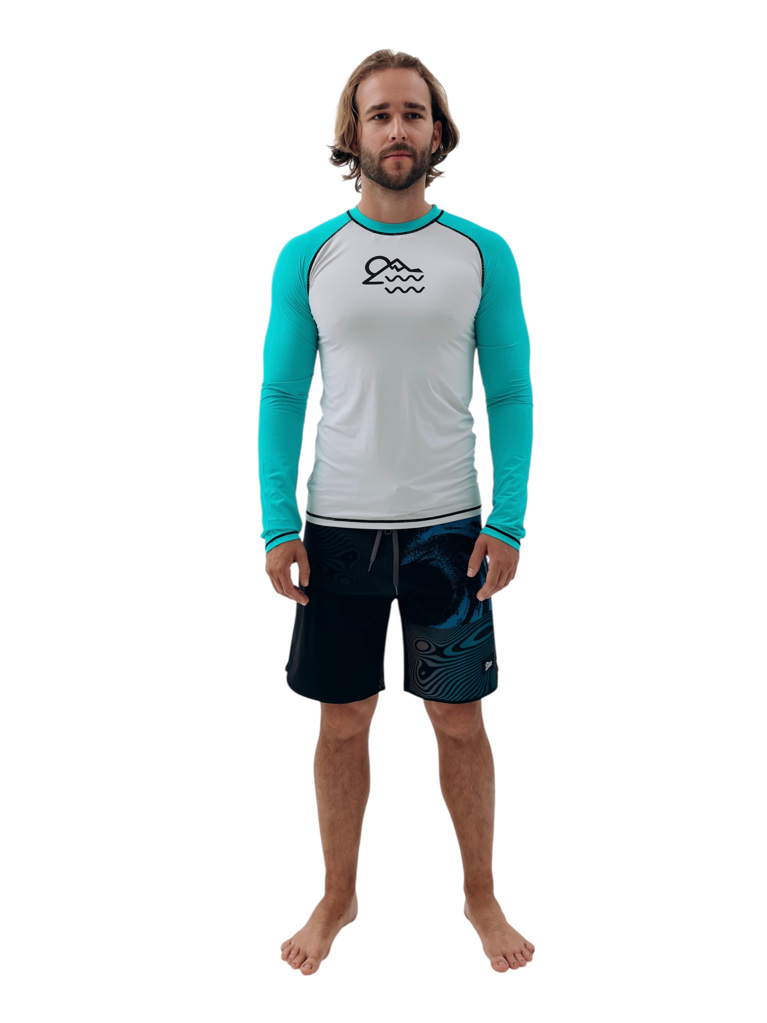 Гидромайка Long Sleeve бирюзовая
