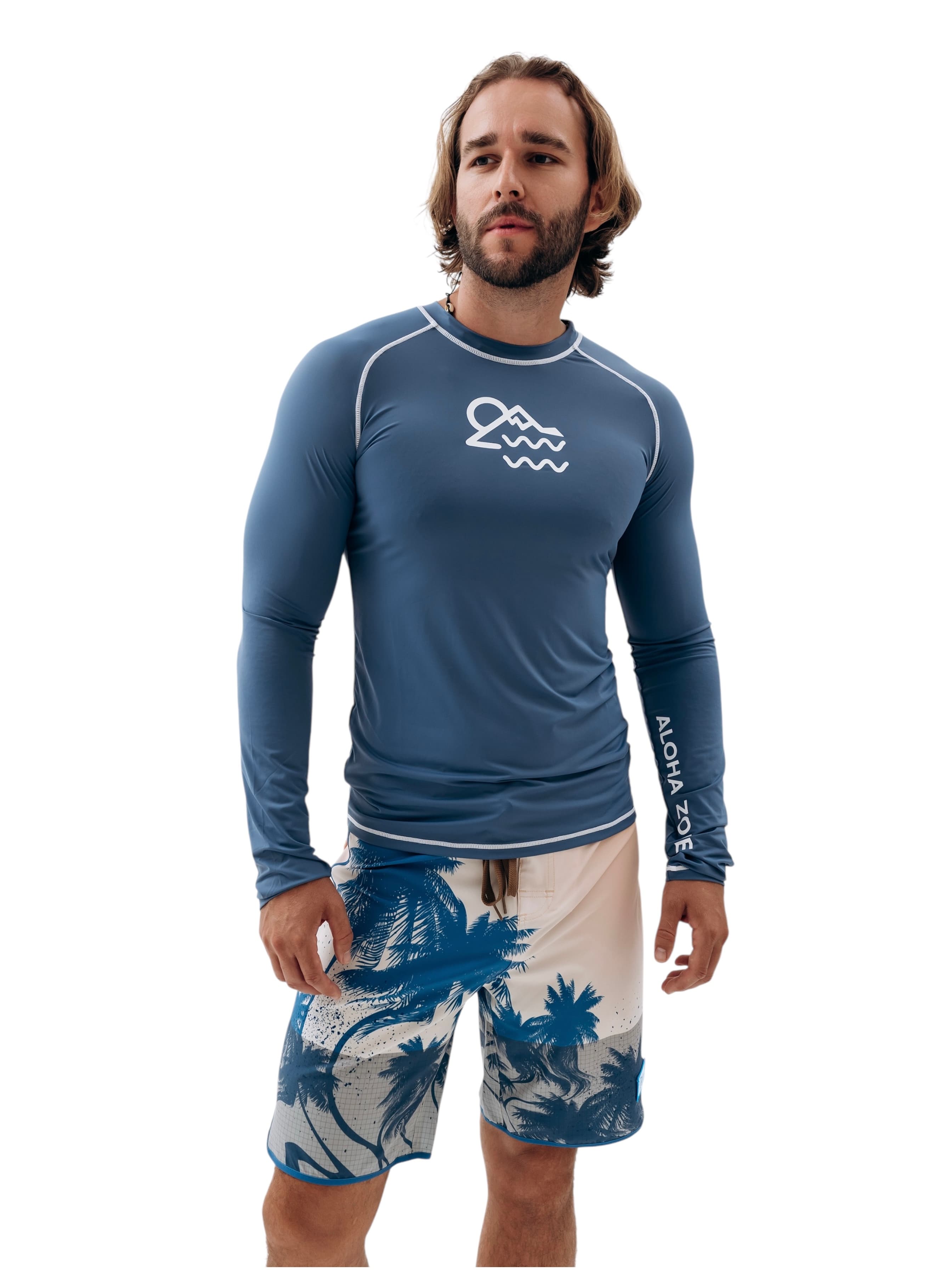 Гидромайка Long Sleeve синяя
