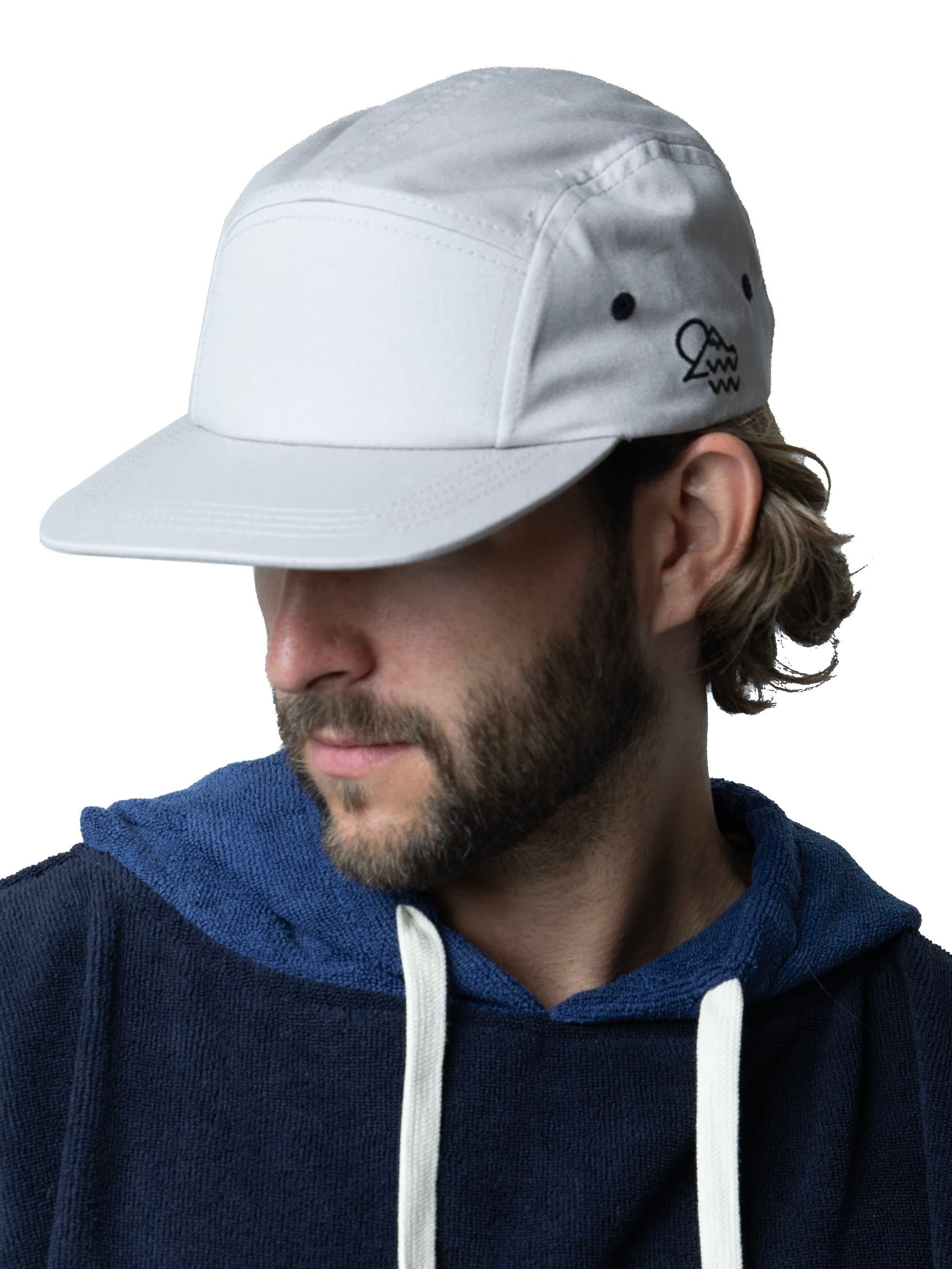 Бейсболка Fitted grey cap