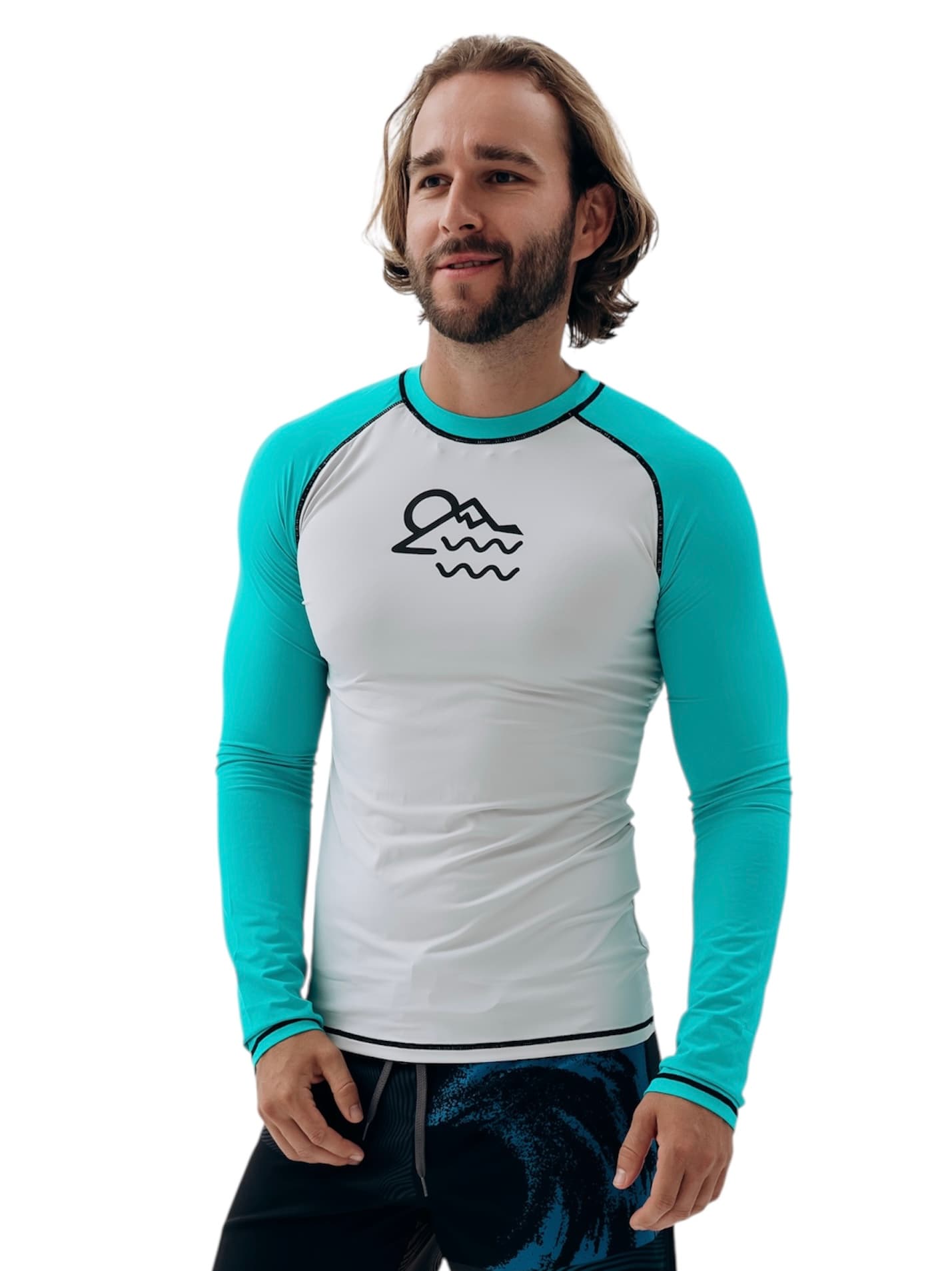 Гидромайка Long Sleeve бирюзовая