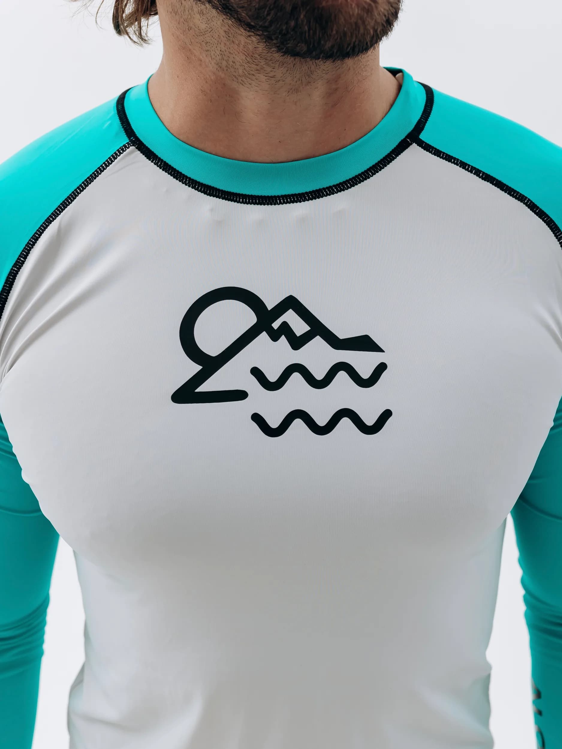 Гидромайка Long Sleeve бирюзовая