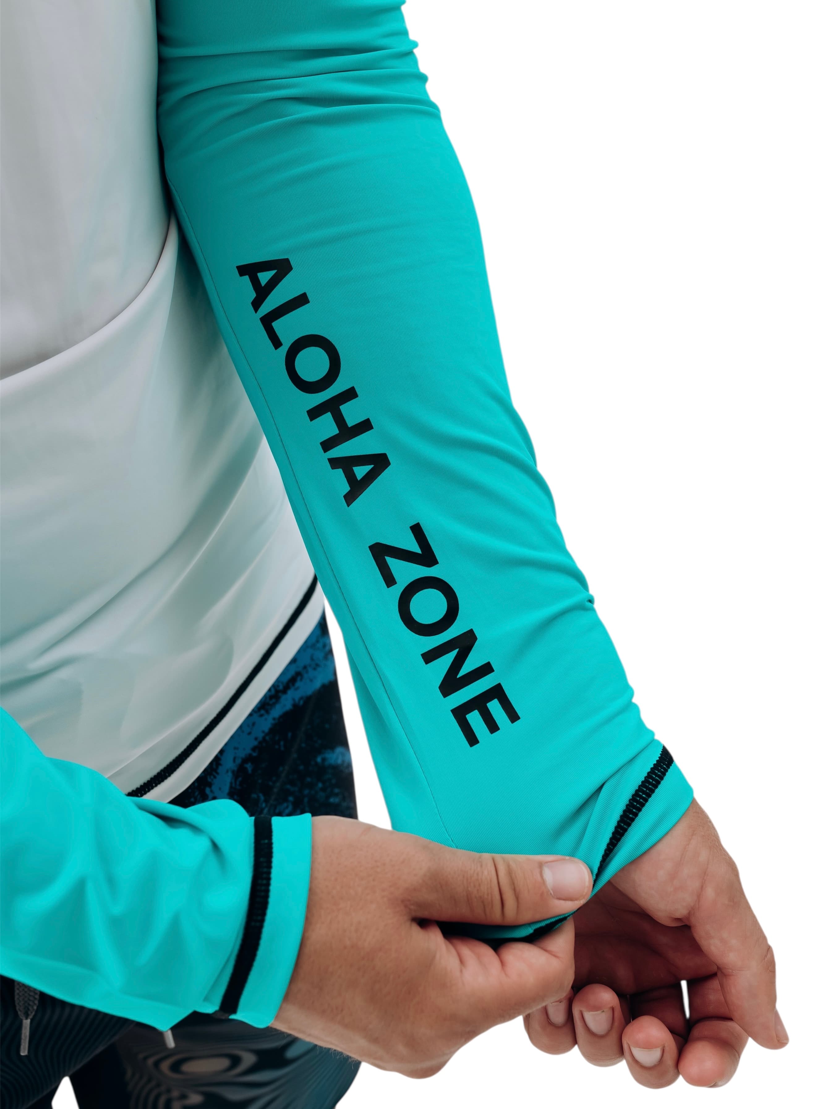 Гидромайка Long Sleeve бирюзовая
