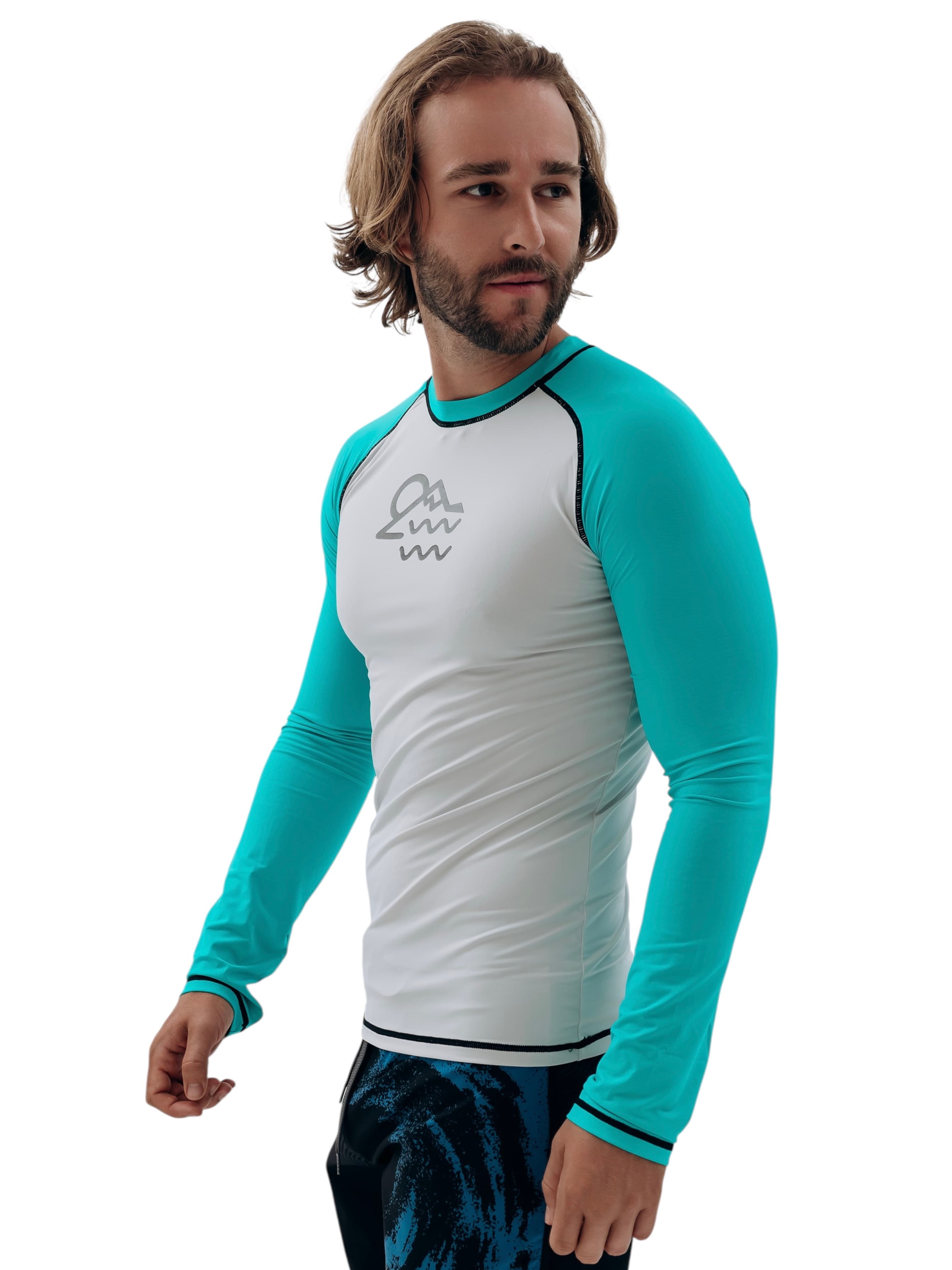 Гидромайка Long Sleeve бирюзовая