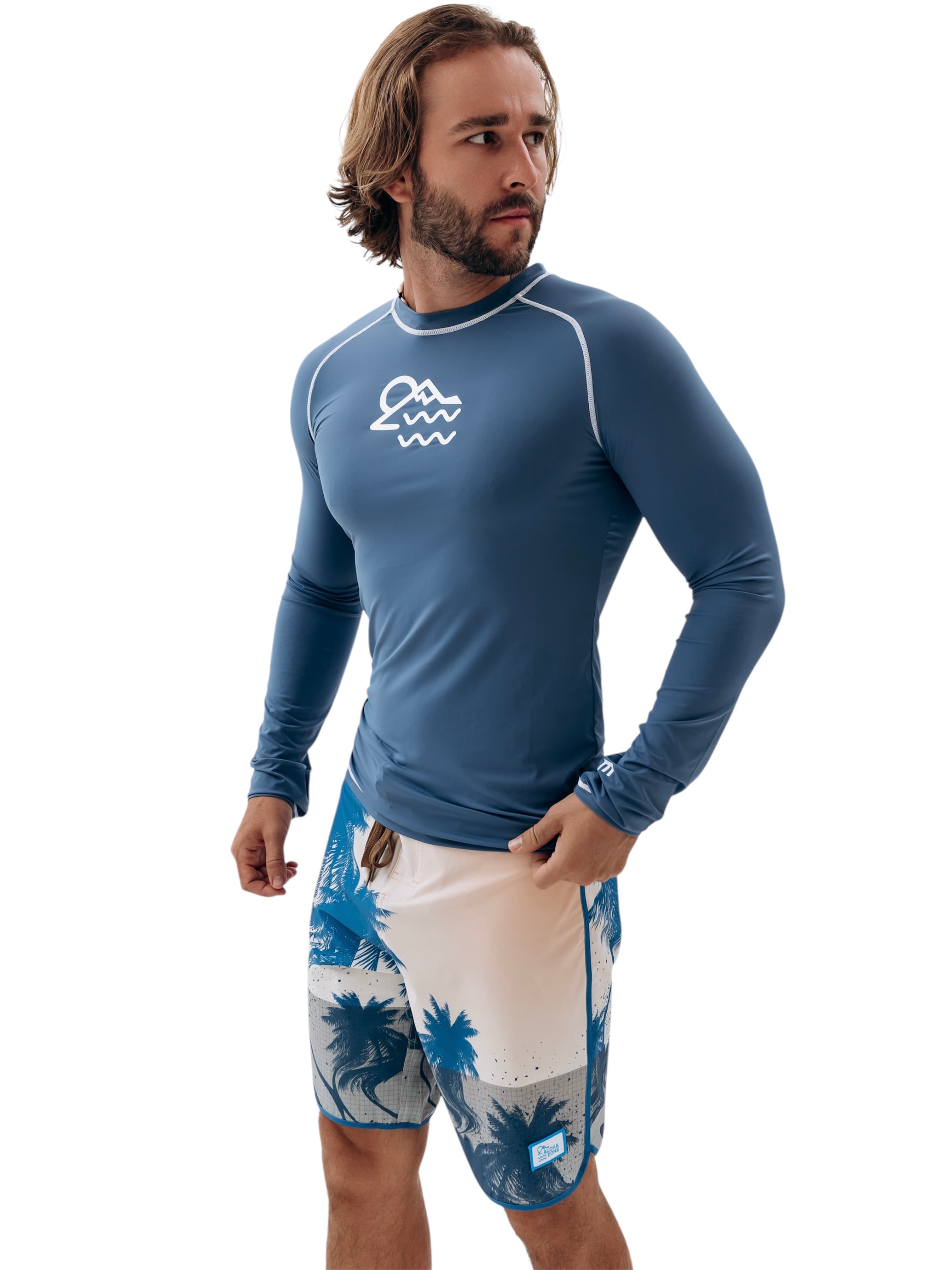 Гидромайка Long Sleeve синяя